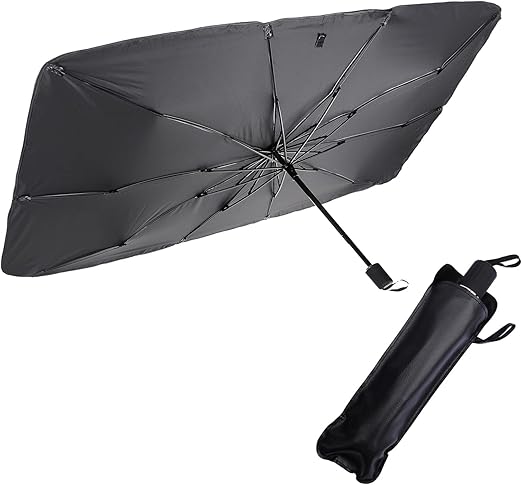 Foldable Car Windshield Umbrellas, Sun Shade Umbrella for Front Windows, Suitable for Windshields of Various Car Models (Large)
