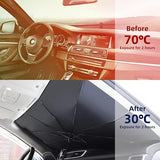 Foldable Car Windshield Umbrellas, Sun Shade Umbrella for Front Windows, Suitable for Windshields of Various Car Models (Large)