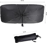Foldable Car Windshield Umbrellas, Sun Shade Umbrella for Front Windows, Suitable for Windshields of Various Car Models (Large)