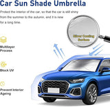 Foldable Car Windshield Umbrellas, Sun Shade Umbrella for Front Windows, Suitable for Windshields of Various Car Models (Large)