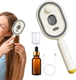 Steam Brush for Hair | with Oil Measuring Cup Detangling Rechargeable Comb