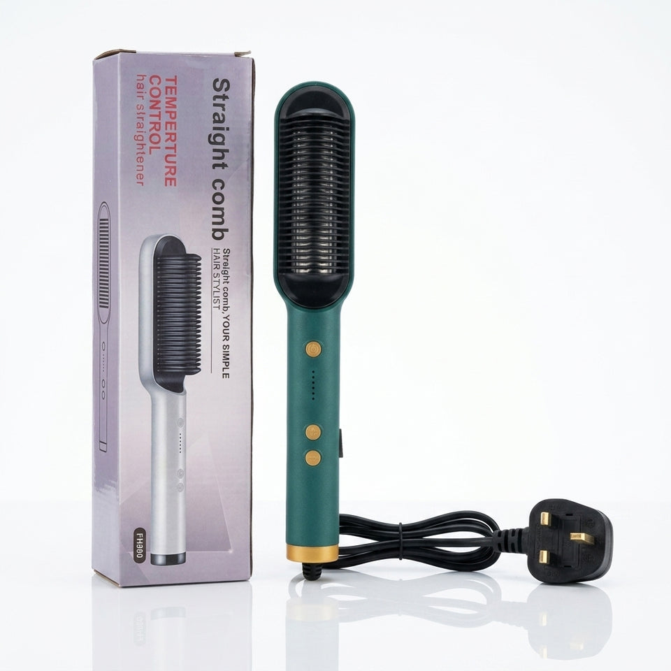 FH909 Straight Comb Temperature Control Hair Straightener