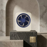 Small Portable Table Fan | 1200mAh Rechargeable Battery | 5 Speed USB Fan with Electric Display