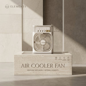 Portable Mini Air Cooler Fan with 600ML Water Tank and Ice Tray for Home Office Car and Table