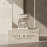Portable Mini Air Cooler Fan with 600ML Water Tank and Ice Tray for Home Office Car and Table