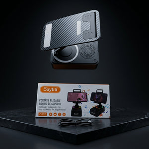 Rotatable Cell Phone Holder |  With Bluetooth Speaker