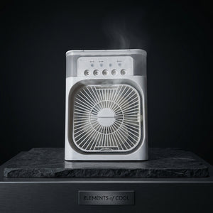 Portable Mini Air Cooler Fan with 600ML Water Tank and Ice Tray for Home Office Car and Table