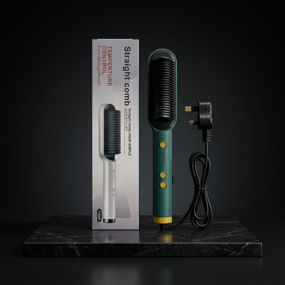 FH909 Straight Comb Temperature Control Hair Straightener